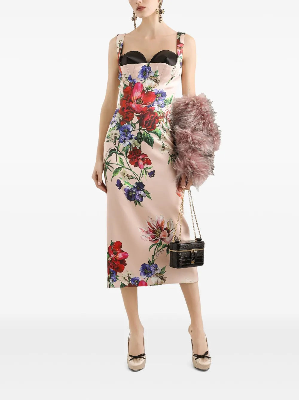 Dolce &amp; Gabbana floral-print midi dress | Cocktail &amp; Party Dresses