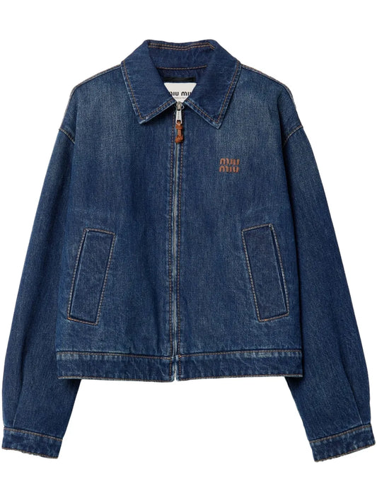 Miu Miu denim trucker jacket | Blue