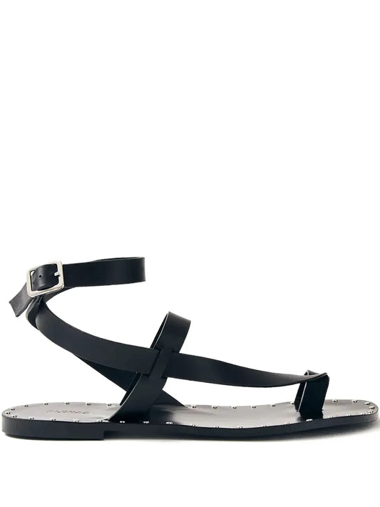 ALOHAS Tallula strappy flat sandals | Black