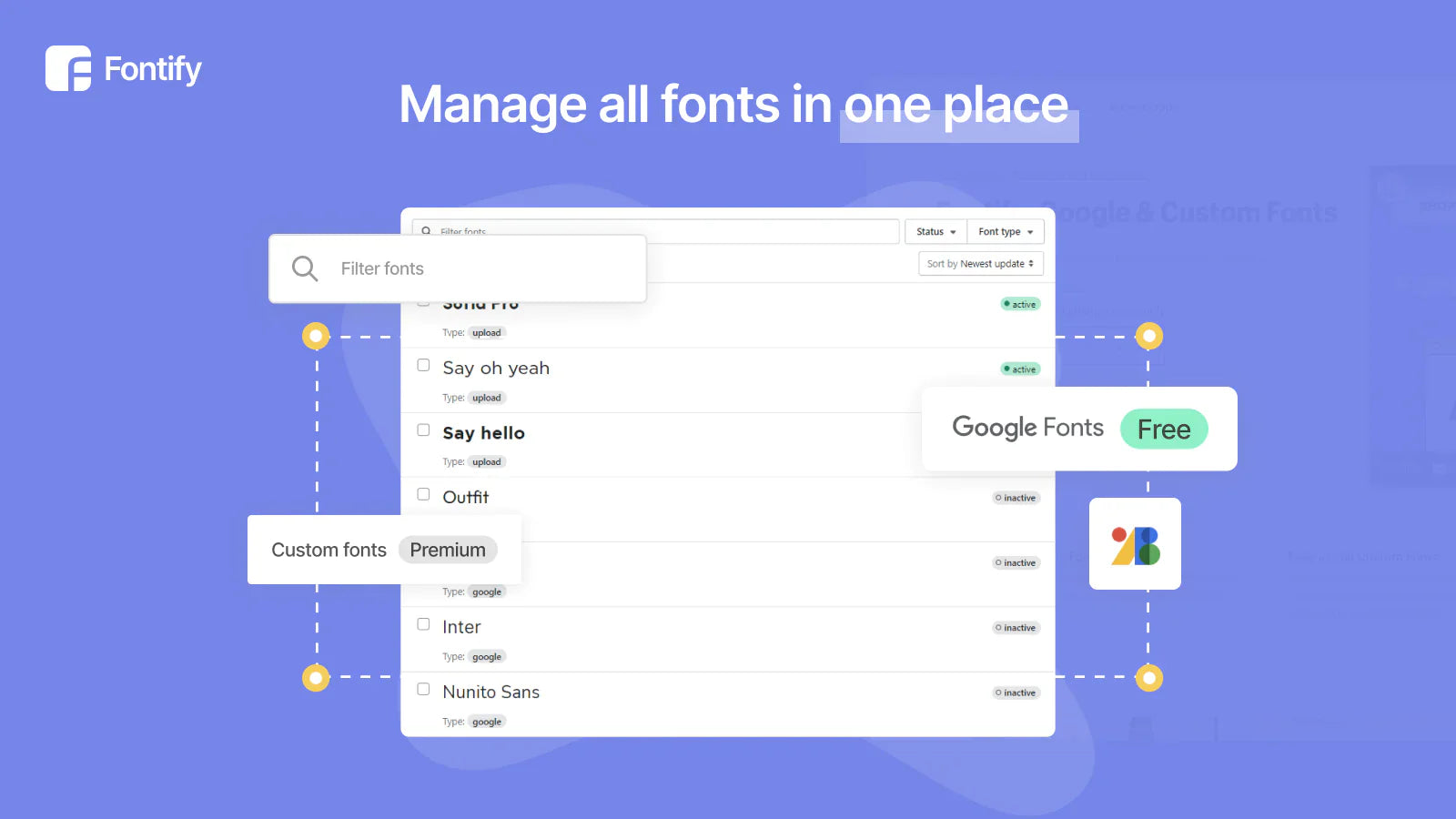 Fontify: Google & Custom Fonts - The4™ Free & Premium Shopify Theme